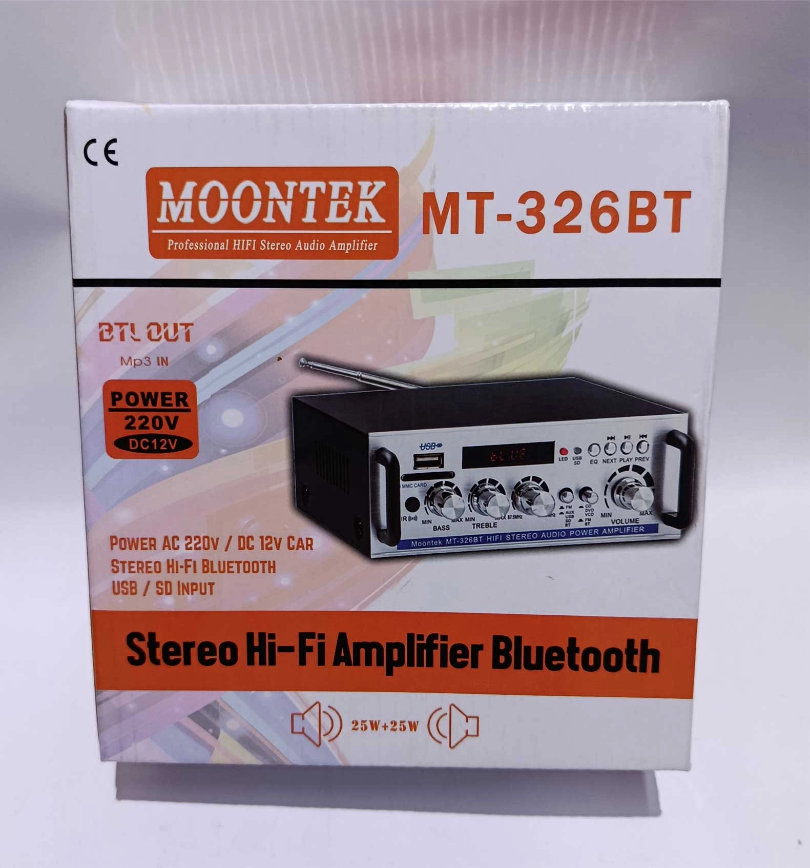 3 Moonek MT326 BT audio amplifier with BT/FM - Image 1