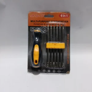 6 in 1 Top Notch Multi-Purpose Screwdriver – Compact Repair Tool