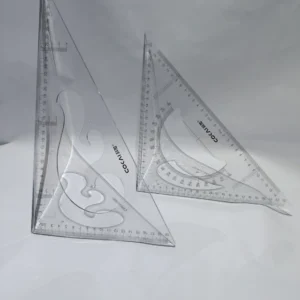 Set of 2 Set Squares 45° & 90° – Precision Geometry Drawing Tools