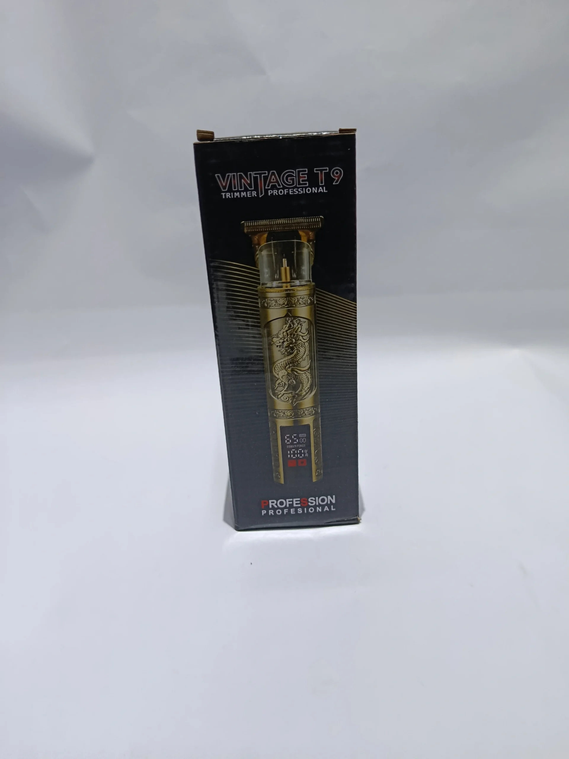 180 Vintage T9 professional hair trimmer with digital battery capacity display - Image 1