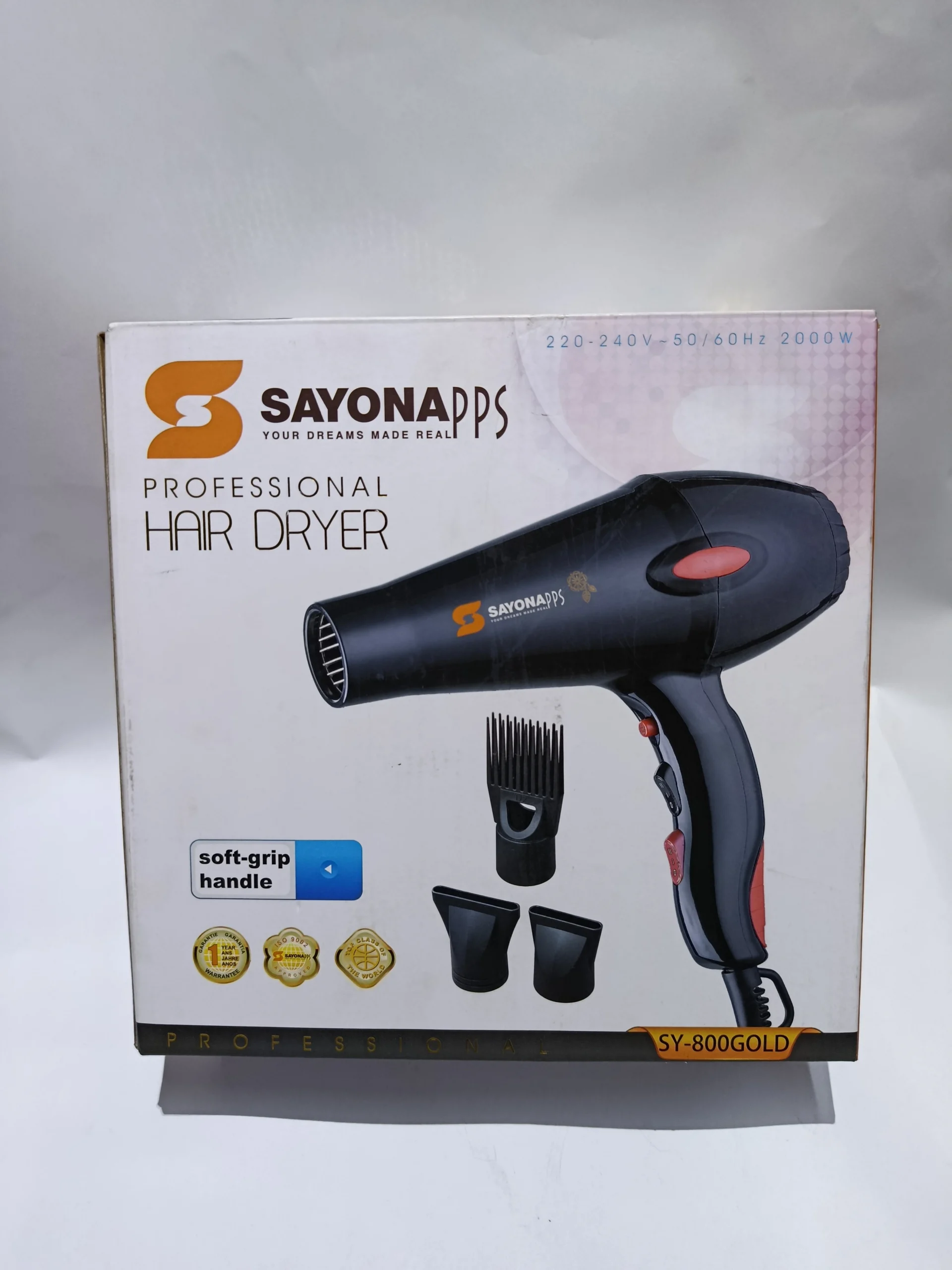 54 Sayonna Blowdry SY800 Gold Commercial Hair dryer - Image 1