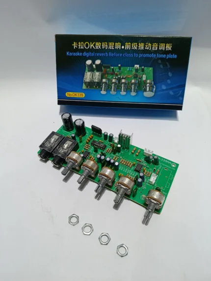 Karaoke pre amplifier board Ok339A with dual mic