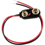 9V Block Battery Connector – Snap Clip with Wires for Electronics Projects - Image 3
