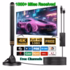 Indoor HD TV antenna with magnetic base for free local digital channels