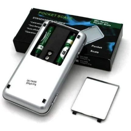 Digital pocket scale with 200g capacity, 0.01g precision, LCD display, and portable design for jewelry weighing