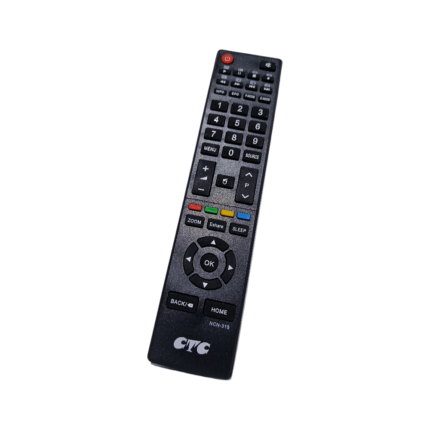 CTC Smart TV Remote Control – Durable Replacement with Free Batteries Included
