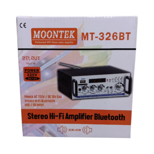 Moonek MT326 BT audio amplifier with BT/FM