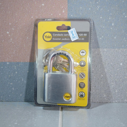 Yale Y120D Padlock 50mm – Heavy Duty Security Padlock with 3 Keys