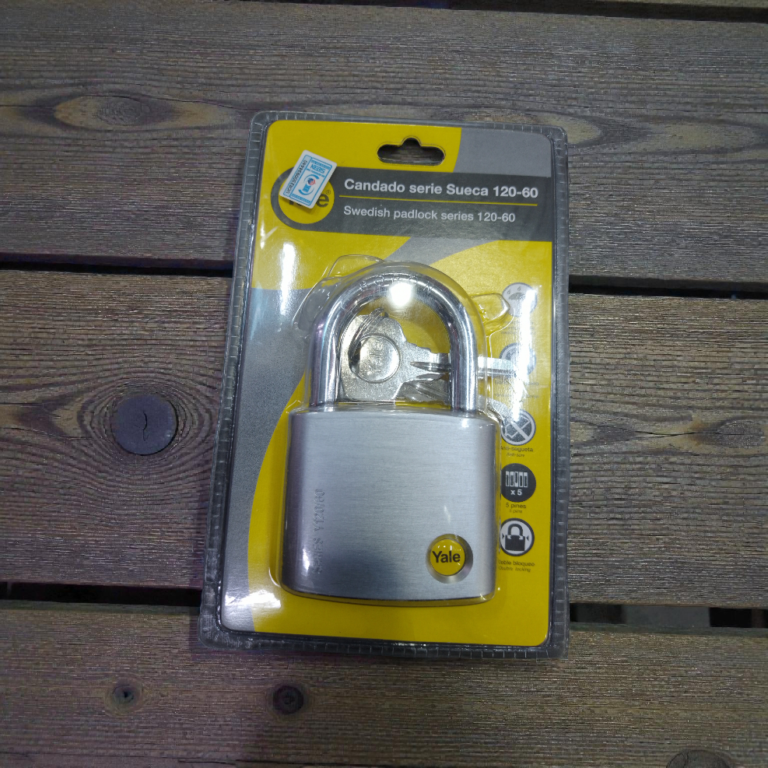 Yale Y120D Padlock 60mm – Heavy Duty Security Padlock with 3 Keys