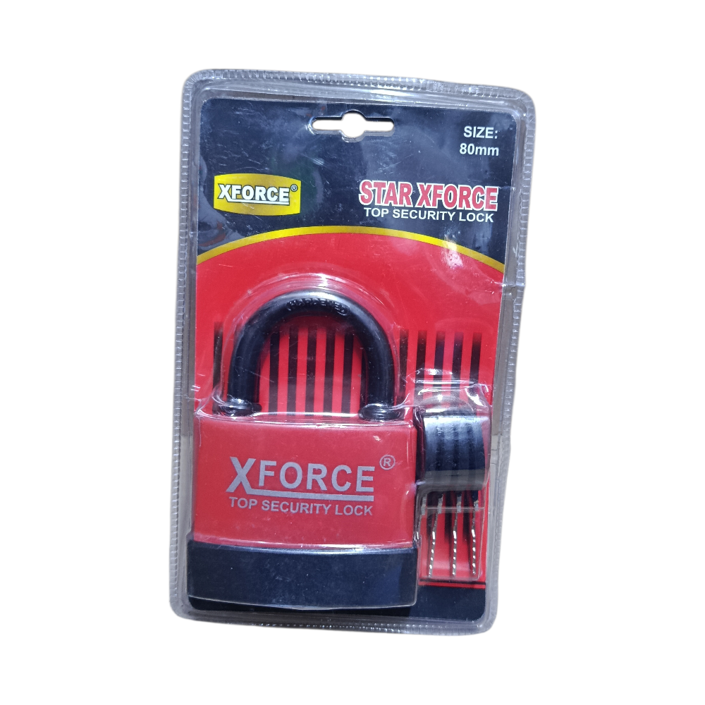Xforce 80mm water-resistant padlock