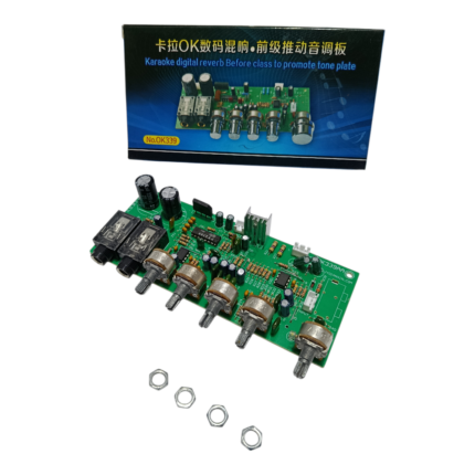 OK339A Karaoke Pre Amplifier Board – Dual Mic Input with Echo Control