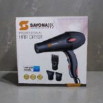 Sayonna SY800 gold commercial hair dryer with powerful airflow, heat and speed control for salon and home use