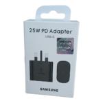 Samsung 25W PD fast charging adapter with Type-C port for smartphones