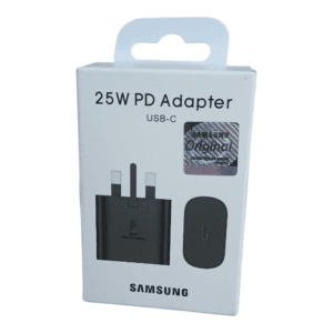 Samsung 25W PD fast charging adapter with Type-C port for smartphones