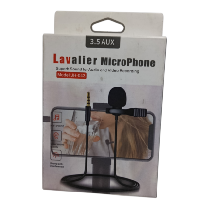 Lavalier shirt microphone 3.5mm AUX