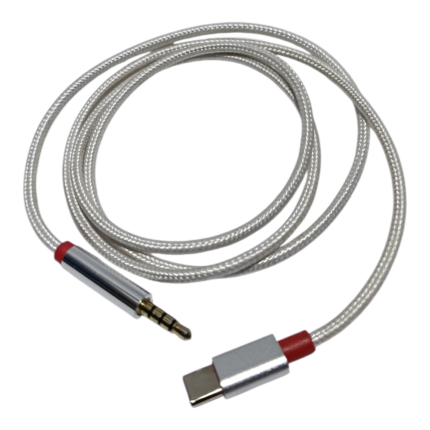 Stereo to Type C audio cable for connecting phones to speakers and car systems