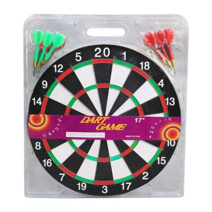 17 inches dart game board for relaxed home fun and friendly competitions