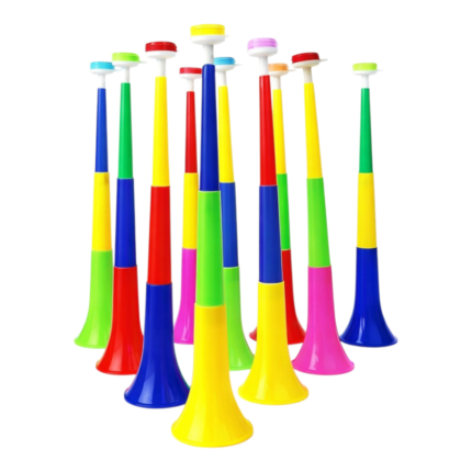 Plastic multicolour vuvuzela horn loud and big for sports and celebrations