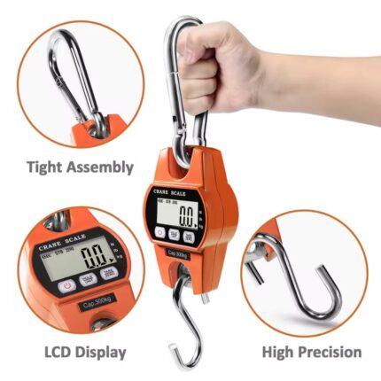 New 300kgs mini crane scale digital hanging butchery scale