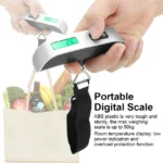 Electronic Luggage Scale 50kg – Digital Hanging Travel Scale with Battery - Image 2