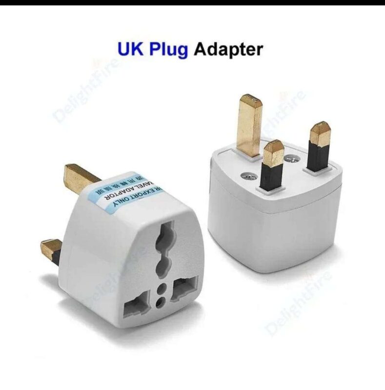 Compact 13A 250V travel adapter plug for safe power connection at home and while traveling