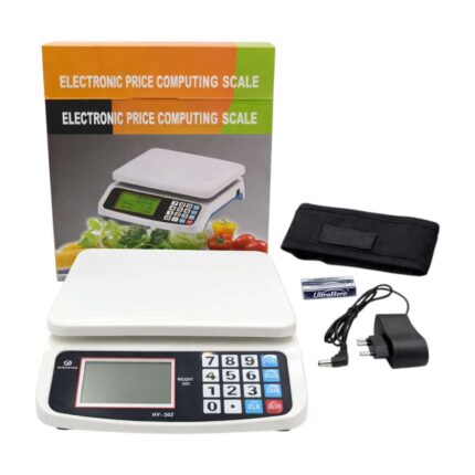 Mini butchery digital weighing scale 30kg with rechargeable battery and LCD display
