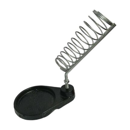 Heat resistant soldering gun stand holder with metal base for safe soldering workbench use