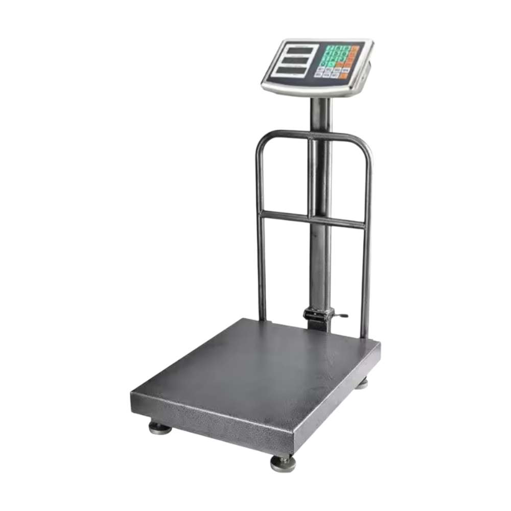 150kg digital store weighing scale platform type with rechargeable battery and LCD display