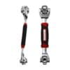 Universal socket wrench tool adjustable for different bolt and nut sizes