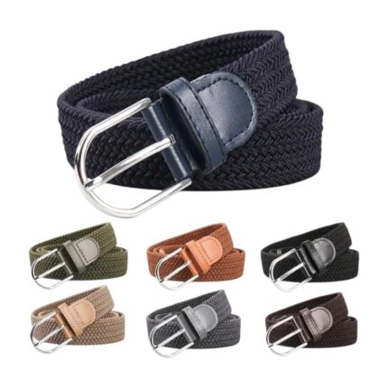 1 meter woven stretch waist belt unisex elastic durable casual belt