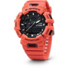 Casio G-SHOCK step tracker sports watch with analog digital display and rugged design