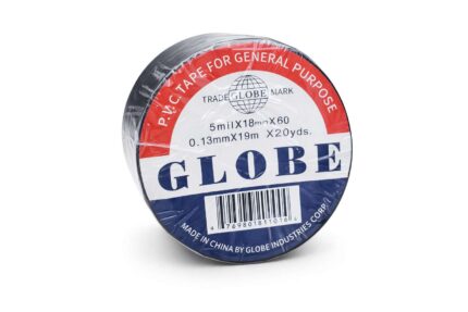 Globe PVC electrical insulation tape black 19 meters strong adhesive