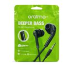Original Oraimo wired earphones with clear sound and comfortable in ear design