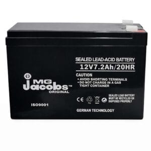 Jacobs 12V 7Ah sealed lead acid rechargeable battery