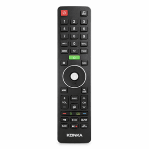 Konka smart TV remote control with navigation buttons and shortcut keys for Konka smart televisions.