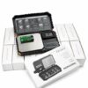 Professional digital pocket scale with 0.01g accuracy, calibration weight, and bright LCD display for precise weighing.