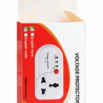 DS 128 voltage protector TV and fridge guard rated 16 amps for protecting appliances from power fluctuations.