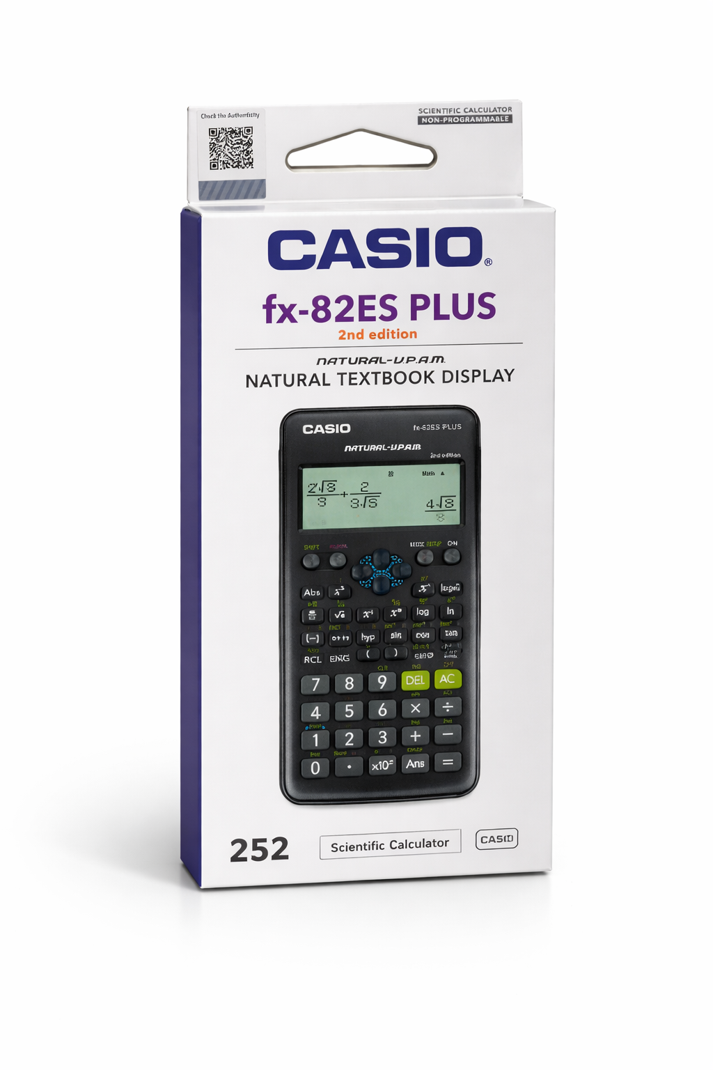 Casio FX-82ES Plus 2nd edition scientific calculator for school and exams