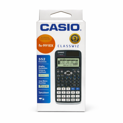 Casio ClassWiz FX-991EX solar powered scientific calculator with natural textbook display