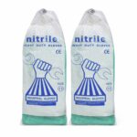 Nitrile protective gloves size 12 chemical resistant heavy duty safety gloves