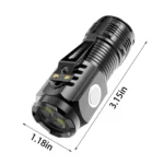 Three Eye Mini Flashlight Type-C Rechargeable Torch