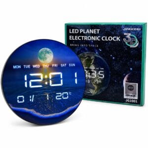 Round Digital Electronic Clock
