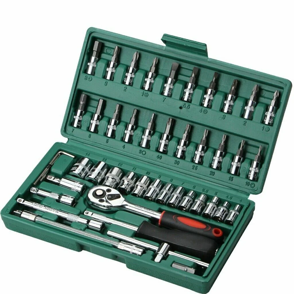 46pcs 1/4 Drive Socket Set